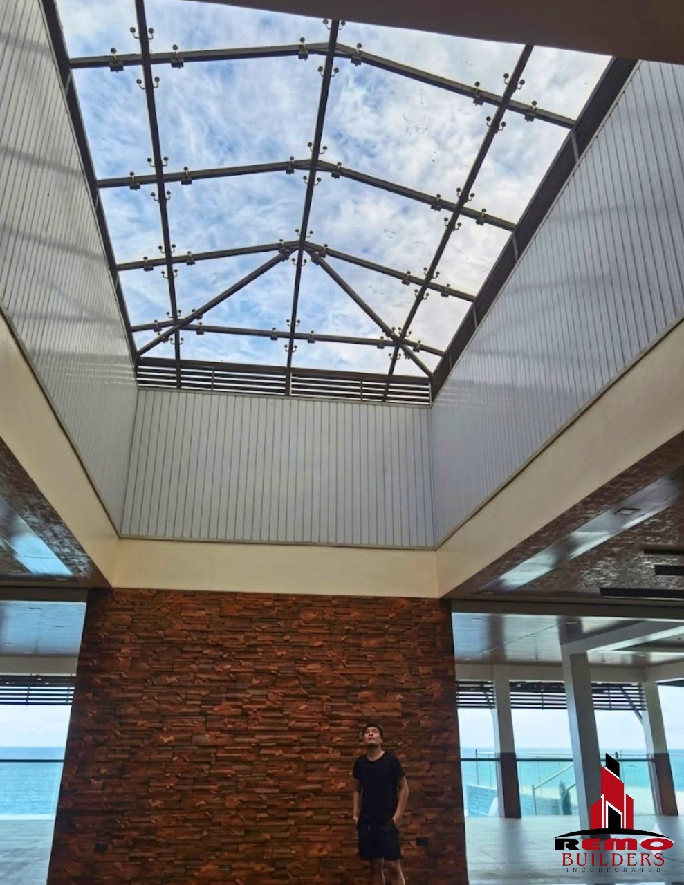 12MM Tempered Clear Glass Skylight
