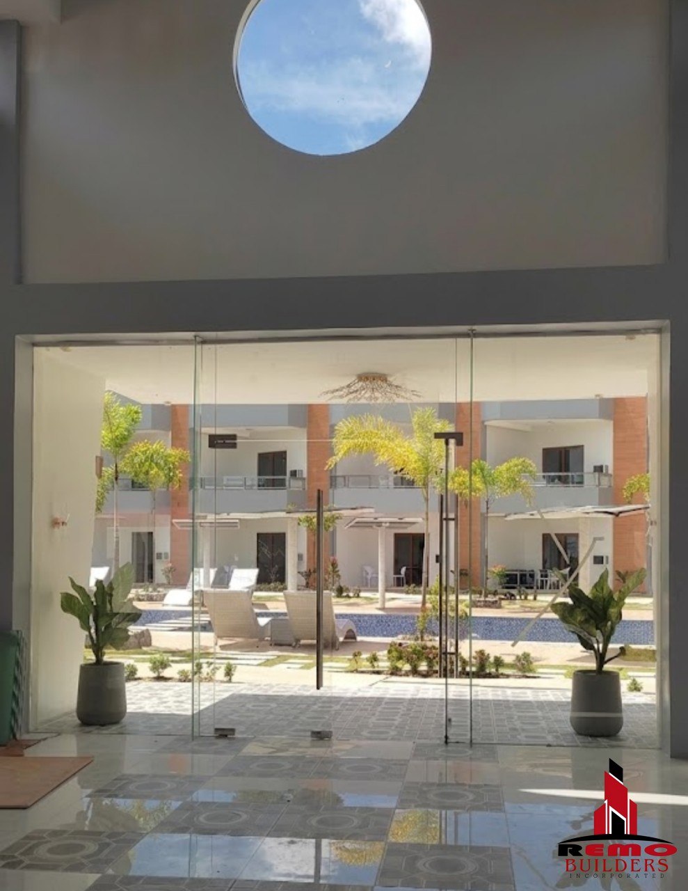 12MM Patch Fitting Double Swing Door